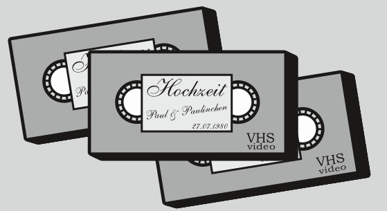 Preis 1 VHS-Kassetten Digitalisierung